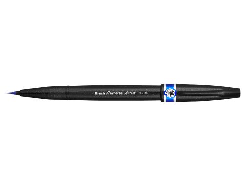 Caneta pincel pentel artist cor azul , Pentel , 154674 , 0884851035813